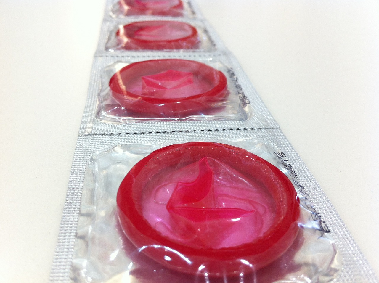 červené kondomy